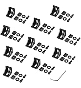 JiGiU 10PCS Aluminum Extrusion Corner Angle Bracket Connector Hardware Corner Mounting Bracket Sl...