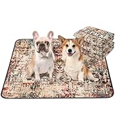 Qeils Washable Pee Pads for Dogs, 2 Pack Reusable Puppy Pads 36"x41" Super Absorbent Leakproof Do...