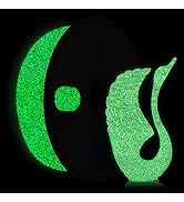 YOUSU 3D Printer Filament PLA Filament 1.75mm Black Filament with Glow in The Dark Green Starry S...