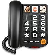 Sangyn Landline Phones for Seniors with Large Button Corded Telephone for Home with Amplified Lou...