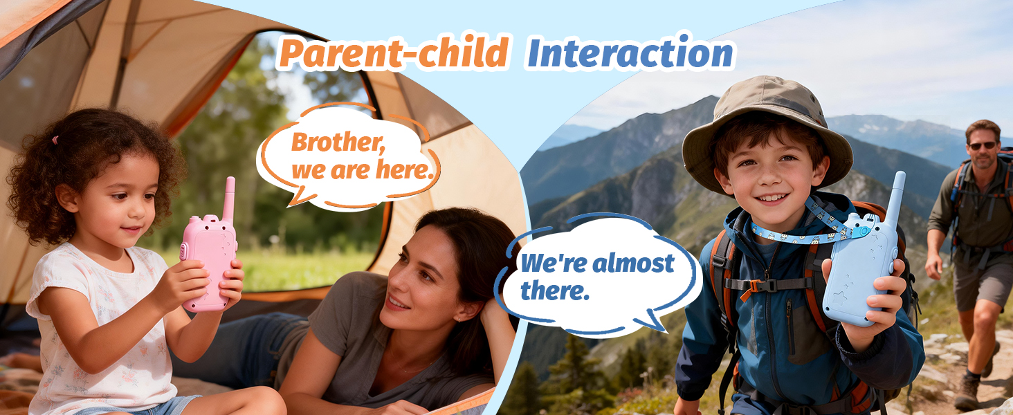 HD video walkie talkies for boys and girls with 2.0 inch display