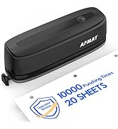 Electric 3 Hole Punch, Upgraded 10000 Punching Times, 20 Sheets Capacity, Battery Powered Three H...