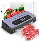 DSkiley Vacuum Sealer Machine for Food Preservation, 80kPa Powerful Suction, Built-in Cutter &amp; St...