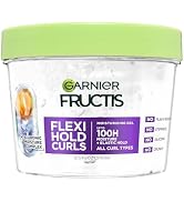 Garnier Fructis Flexi Hold Curls Moisturizing Gel, Curl Hair Styling Gel with Hyaluronic Moisture...