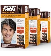 Just for Men Control GX Grey Reducing 2-in-1 Shampoo and Conditioner, Gradual Color with Keratin ...