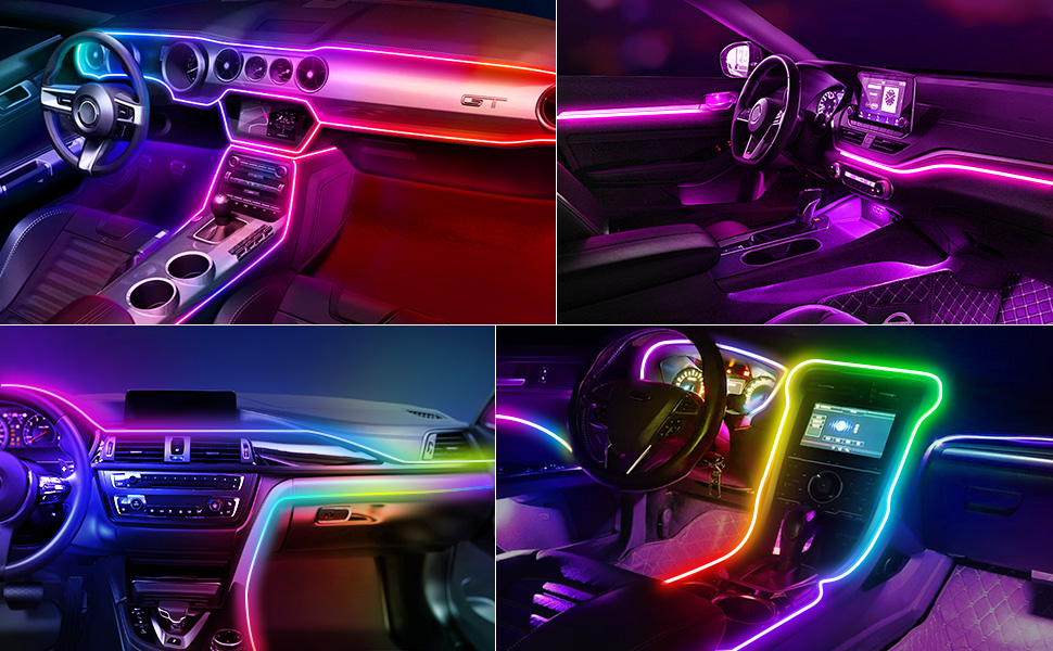 Acrylic car ambient lighting