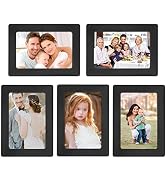 FYY Picture Frame 4x6, 5 Pack Magnetic Photo Frames for Refrigerator, Magnetic Picture Frames sui...