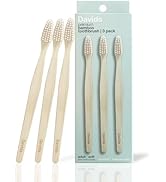 Davids Premium Bamboo Soft Bristle Toothbrush - 3 Pack | BPA Free, Eco-Friendly, Sustainable High...