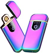 Electronic Lighter, Smart Electric Lighter, Mini USB Rechargeable Lighter Touch Double-Sided Igni...