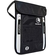 VENTURE 4TH Travel Neck Wallet with RFID Blocking – Passport Holder Neck Pouch to Keep Your Cash ...
