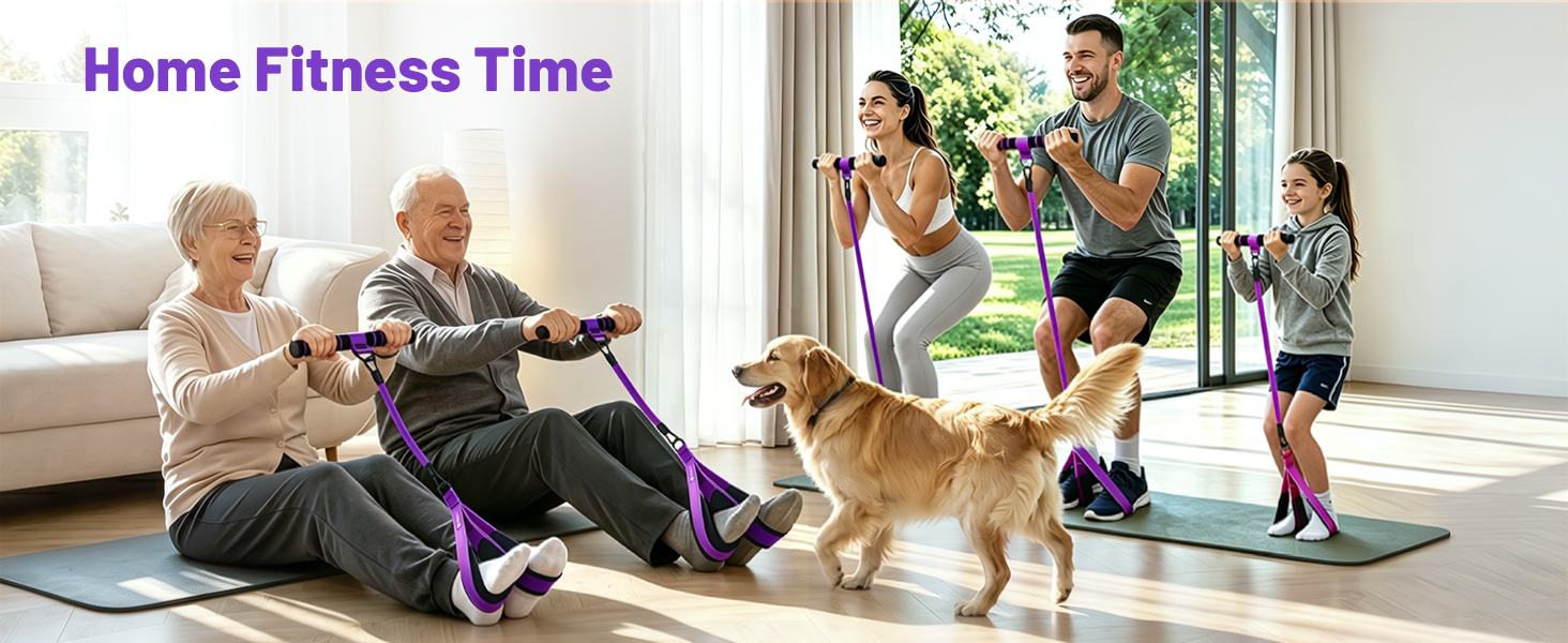 multifunction pedal resistance band
