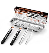 5-PIECE Magnetic Pickup Tools Set, Includes 15LB, 10LB, 3LB, 1.5LB Magnet Sticks, Rust-Proof Magn...