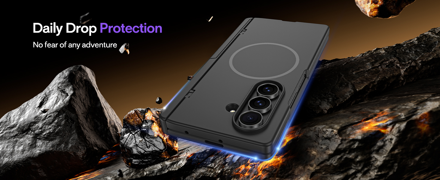 Maxdara for Z Fold 7 Magnetic Case with Kickstand