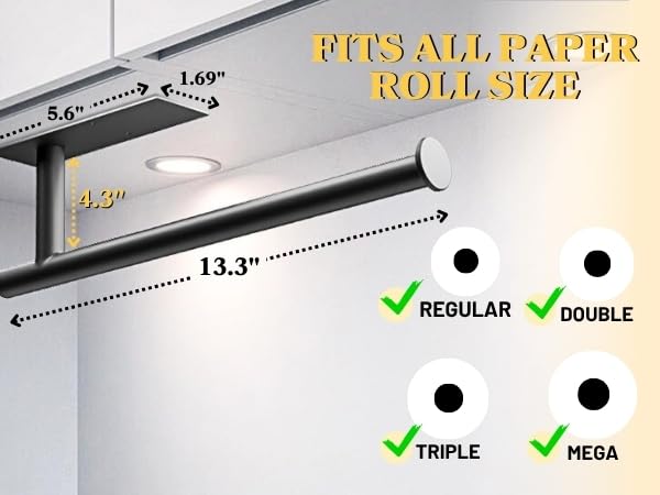 paper towel holder under cabinet