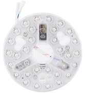 5.3 Inch Ceiling Fan LED Light, 3000K 4200K 6500K LED Retrofit Kit Replacement 3 Color Change, 15...
