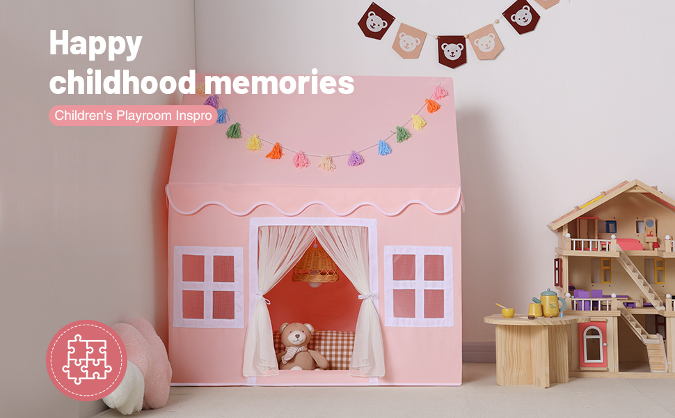 pink play tent