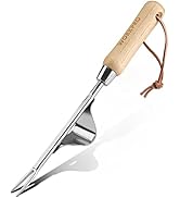 WORKPRO Weed Puller Tool, Metal Leverage Base and V-Shaped Forks for Easy Weed Removal &amp; Deeper R...