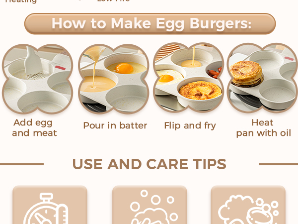 4 Hole Egg Frying Pan For Breakfast