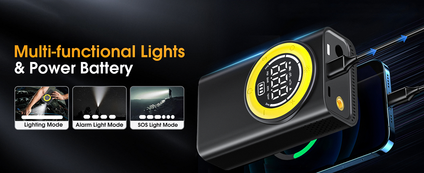 Tire Inflator Portable Air Compressor