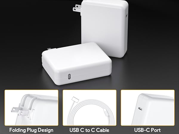 140W Mac book USB T to C 3 Power Fash Charger