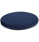 Sigmat 15" Round Seat Cushion, Memory Foam Stool Cushion for Stool Chair Navy