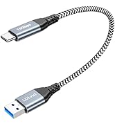 1ft USB C to USB Cable 10Gbps Data Transfer, 3.2 Gen 2 USB to Type C Charger Cord Fast Charging f...
