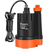 Submersible Water Pump, 1/3HP 2500GPH Utility Pump Portable Electric Clean Water Drainage Pump fo...