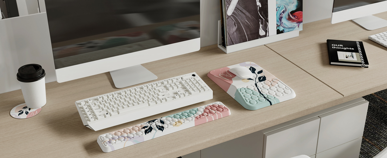 Keyboard wrist rest and mousepad