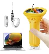 Microscope for Kids, Kids Microscope with 2'' Inch Screen - 200x Zoom Mini Handheld Microscope Ca...