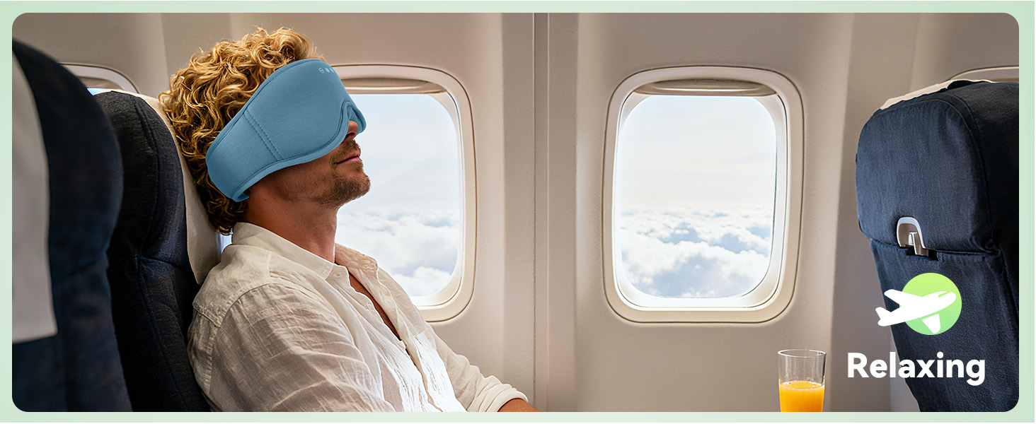 BeMyLady Bluetooth sleep mask headphones feature a 3D contoured design