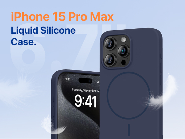 iPhone 15 Pro Max liquid silicone case