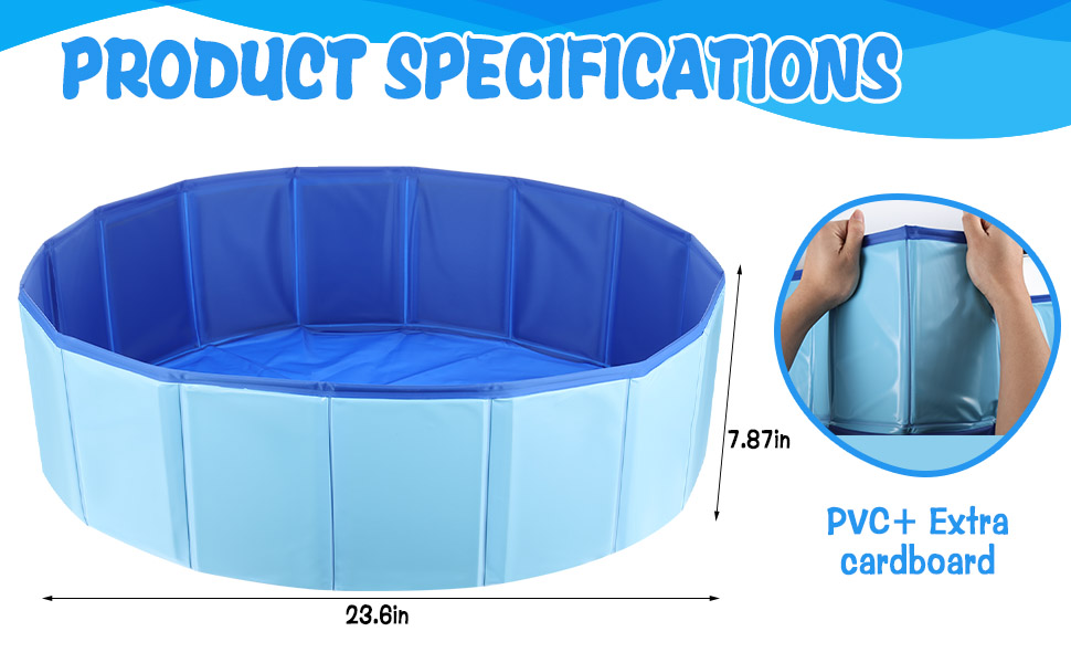 Inflatable-Free Pool Foot Wash Basin Tub