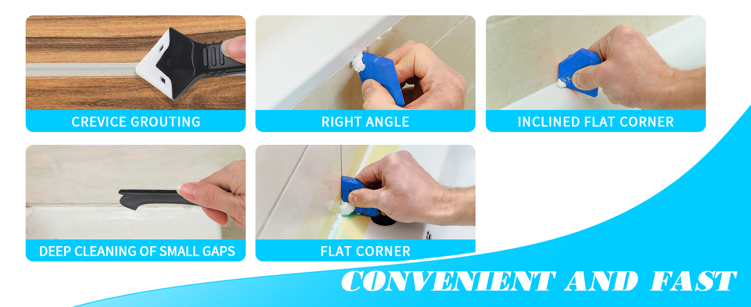 Caulking Tools Silicone Caulking Tools Sealant Finishing Tool Grout Scraper