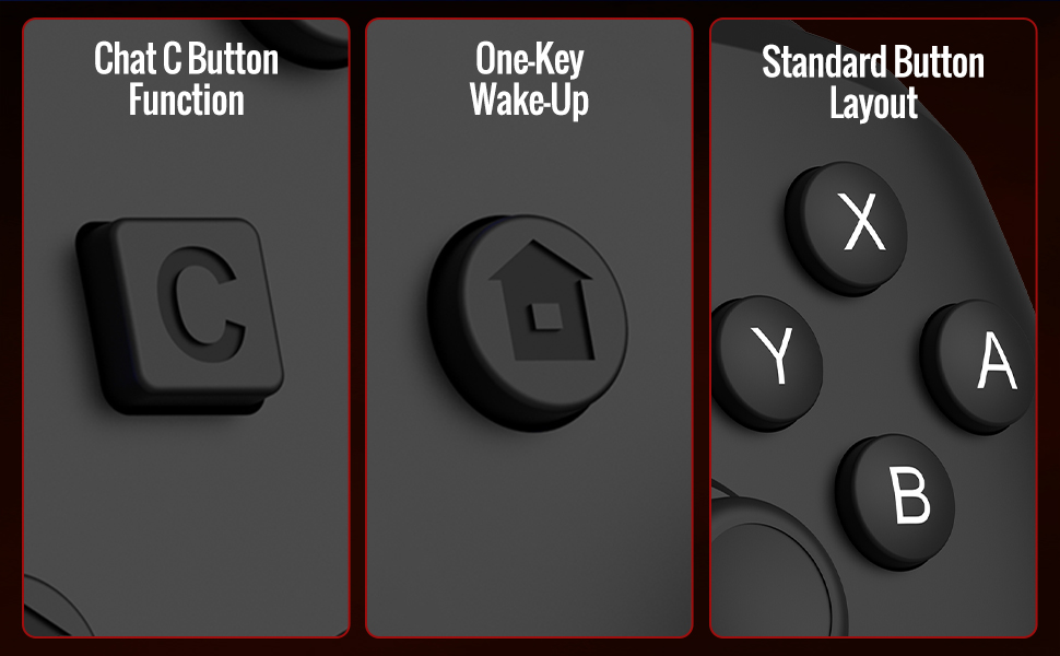 for switch 2 controller gamechat C button one-key wake-up
