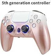NBCP PS4 Wireless Controller with 1200mAh Battery, Hall Effect Triggers, RGB Lighting - Compatibl...