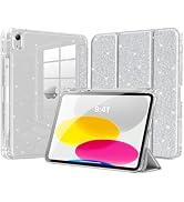MoKo Case for iPad (A16) 11th Generation 2025/10th Gen 2022, Sparkly iPad 11/10.9 inch Case with ...