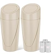 Kincown Car Trash Can, 2 Packs Mini Car Trash Bin with Lid, Leakproof Cup Holder Car Garbage Can ...