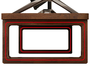 sturdy structure dual monitor riser for 2 monitors