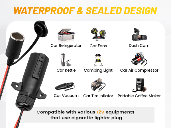 7 pin to 12v power adapter