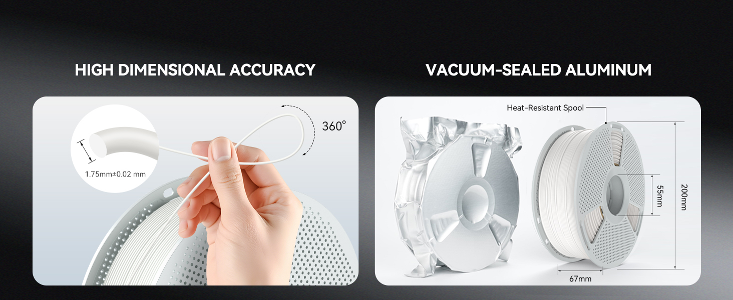 sunlu 3d printer filament PC 1.75mm filament 3d printing engineering filament 1kg natural white(1)