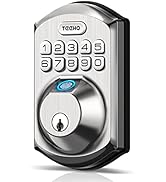 TEEHO TE002 Fingerprint Keyless Entry Door Lock - Electronic Deadbolt Lock with Keypad - Smart Lo...