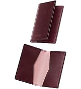VULKIT Leather Business Card Holder 2 Sided Slim Business Name Card Organizer for Men or Women, U...