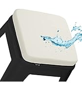 BUYUE Enhanced Anti-Slip Magnetic Bar Stool Cushion 1 Piece, Luxury PU Leather Waterproof Small S...