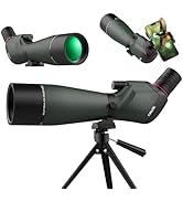 25-75X80 Spotting Scope for Shooting Hunting - Spotter Scopes with Tripod Phone Adapter - OPAITA ...