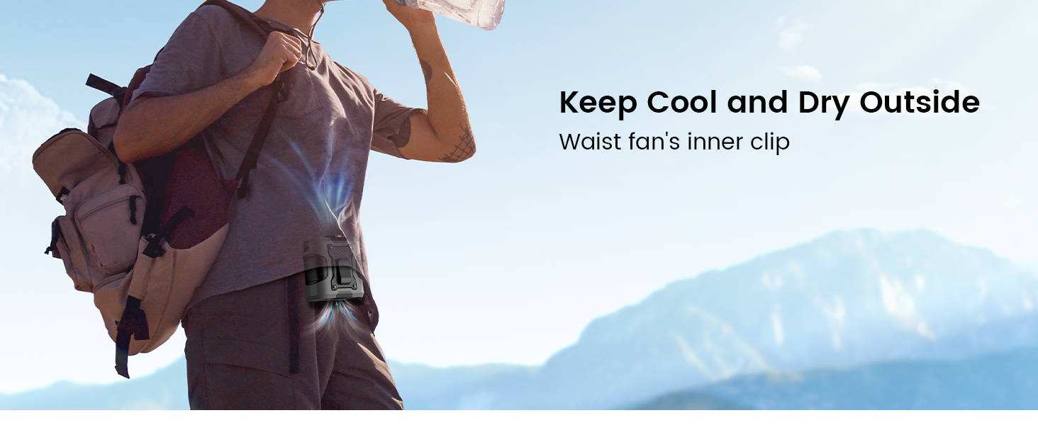 under shirt fan portable waist fan shirt fan clip waist fan clip on