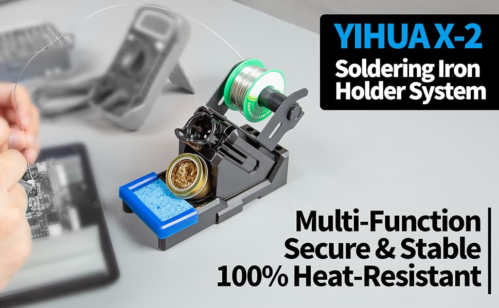 x-2 soldering iron holder system 
