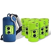COOCAT Dog Poop Bags with Dispenser &amp; Holder, Guaranteed Leak Proof, Unscented Extra Thick Waste ...