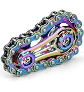 Cool Sprockets Hand Roller Fidget Chain Toys, Metal Fidget Spinner, Sensory Bike Chain Gears, EDC...
