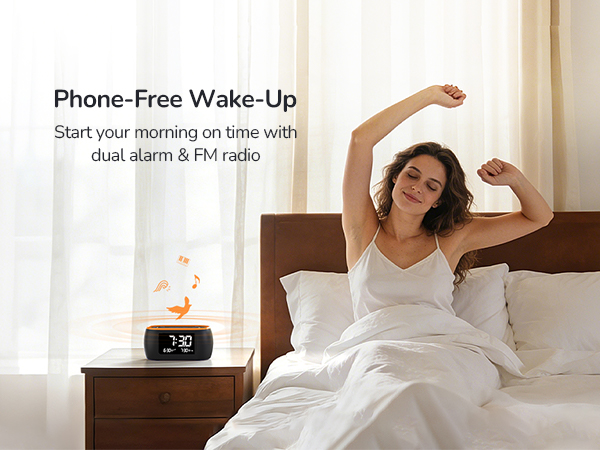 Digital Alarm Clock Radio for Bedrooms