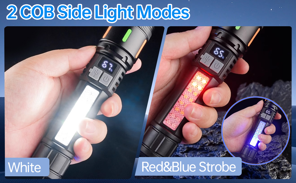 rechargeable flashlight high lumens